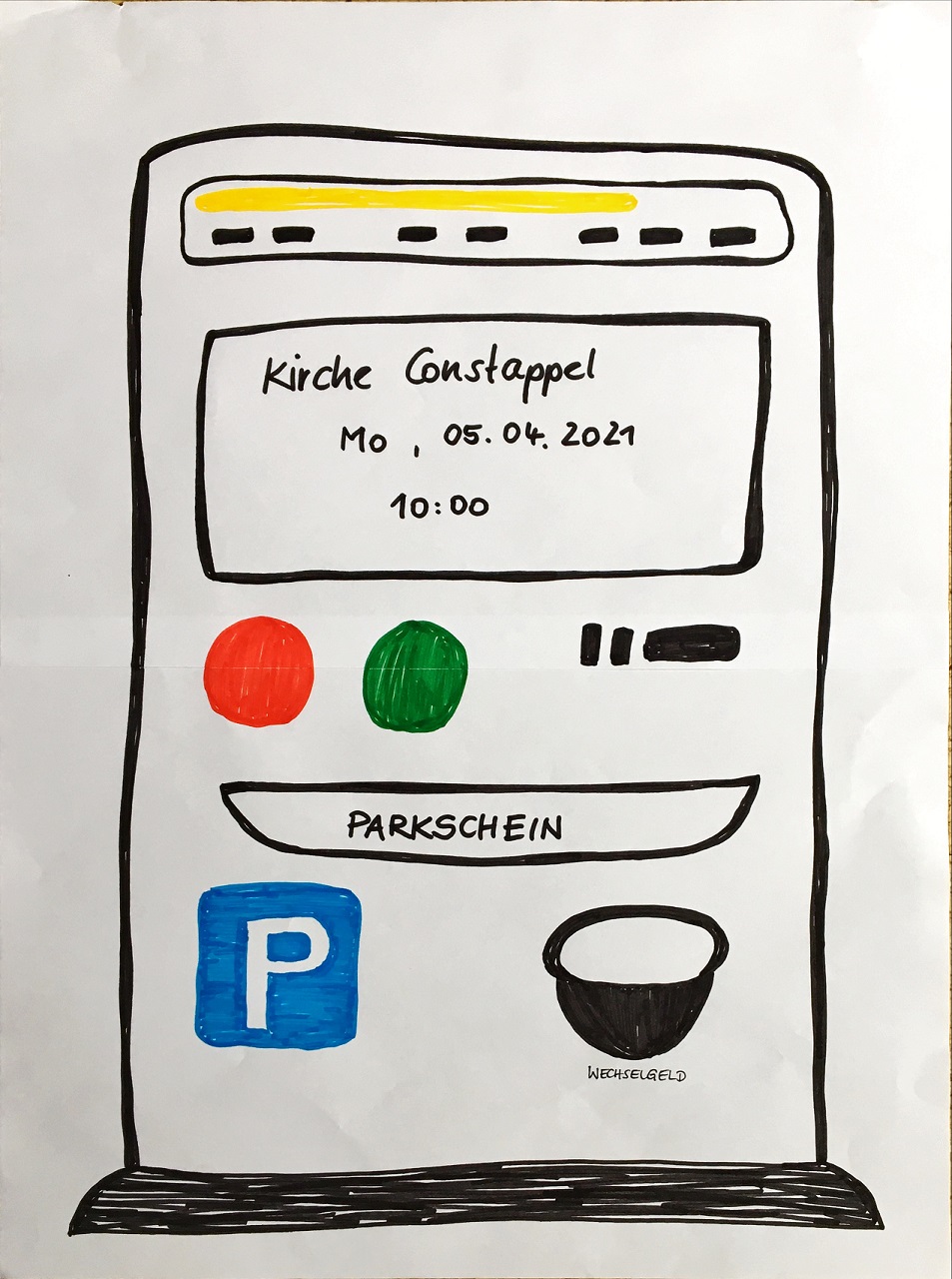 Bild eines Parkautomaten